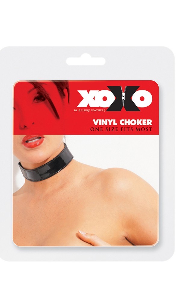 Allure Lingerie Women's Sexy Vinyl Choker - One Size for Valentines Day
