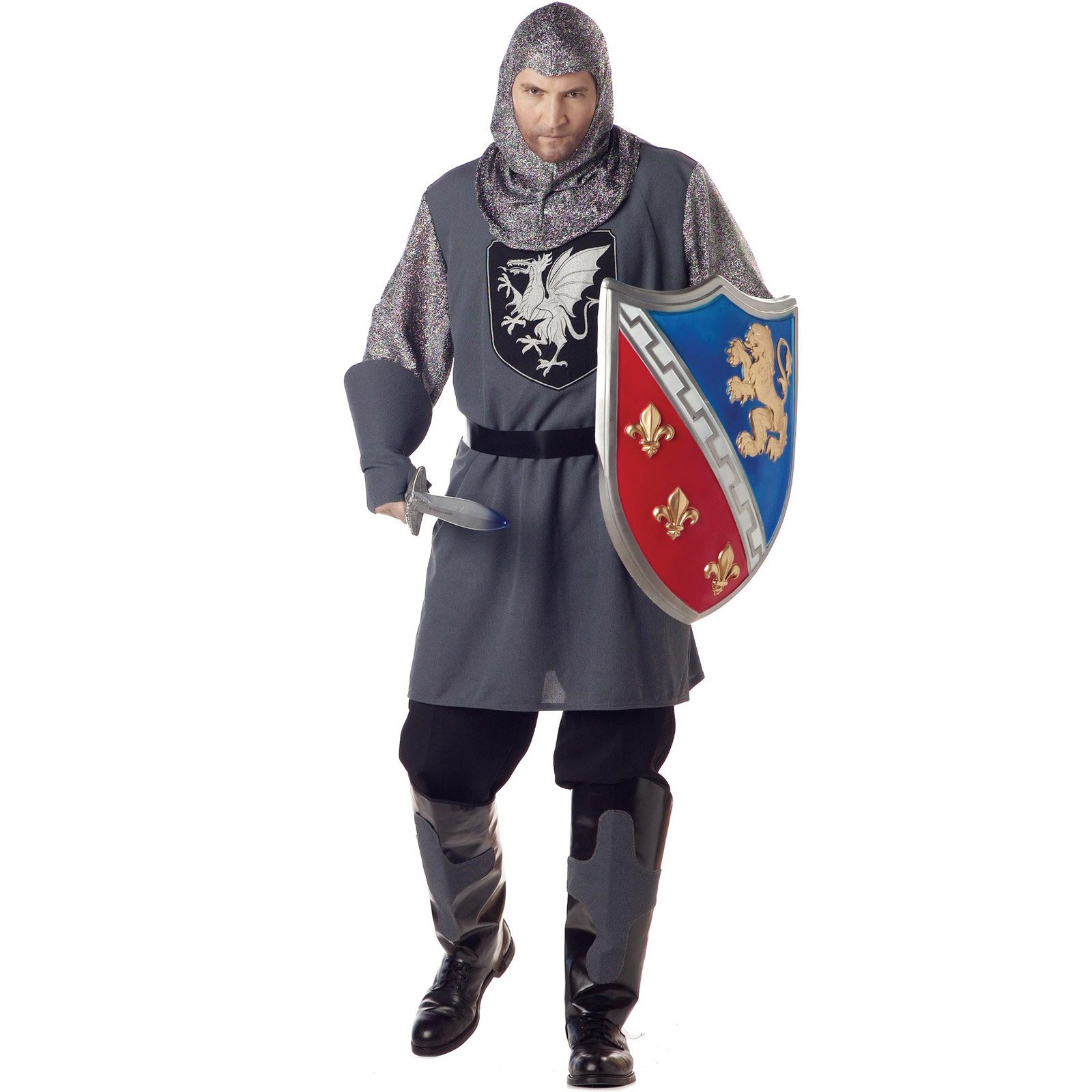 California Costume Collection Men's Valiant Knight Plus Adult Costume - Plus