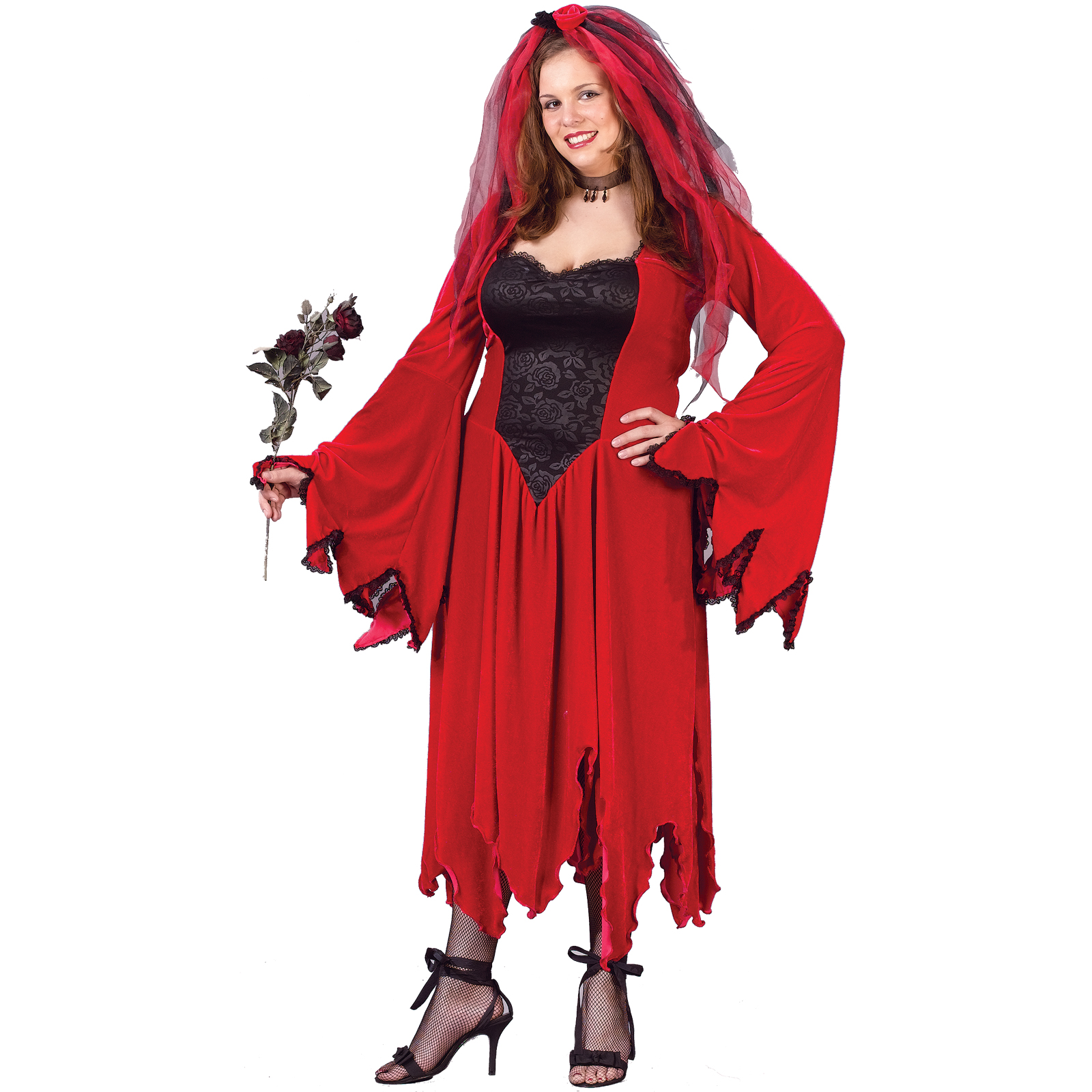 Fun World Women's Devil Bride Plus Adult Costume - 16W-24W