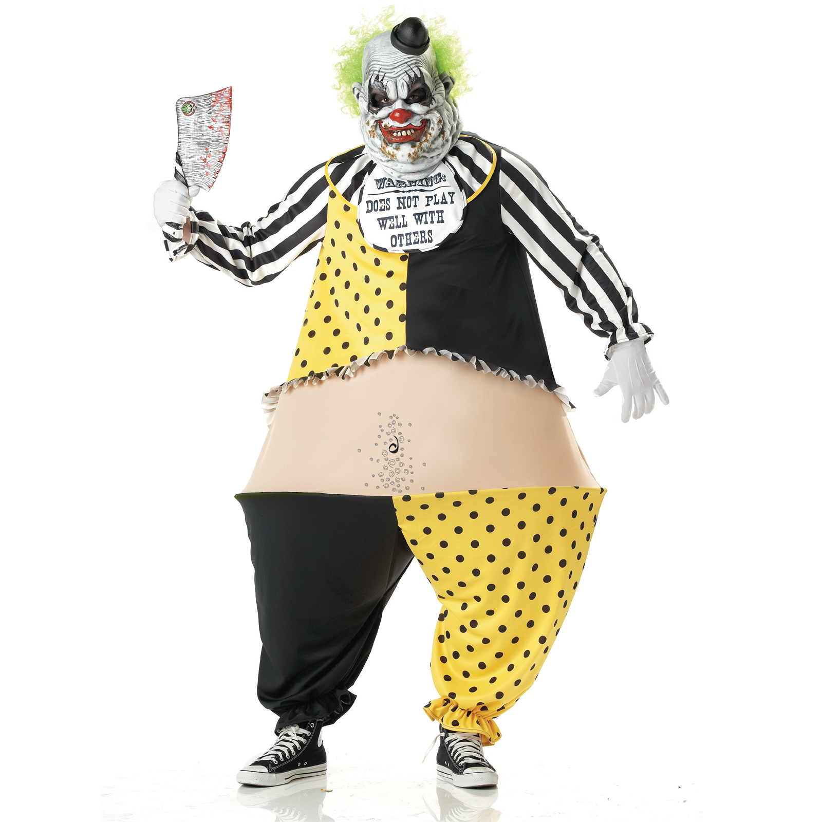California Costume Collection Men's Tiny The Clown Adult - Standard One-Size