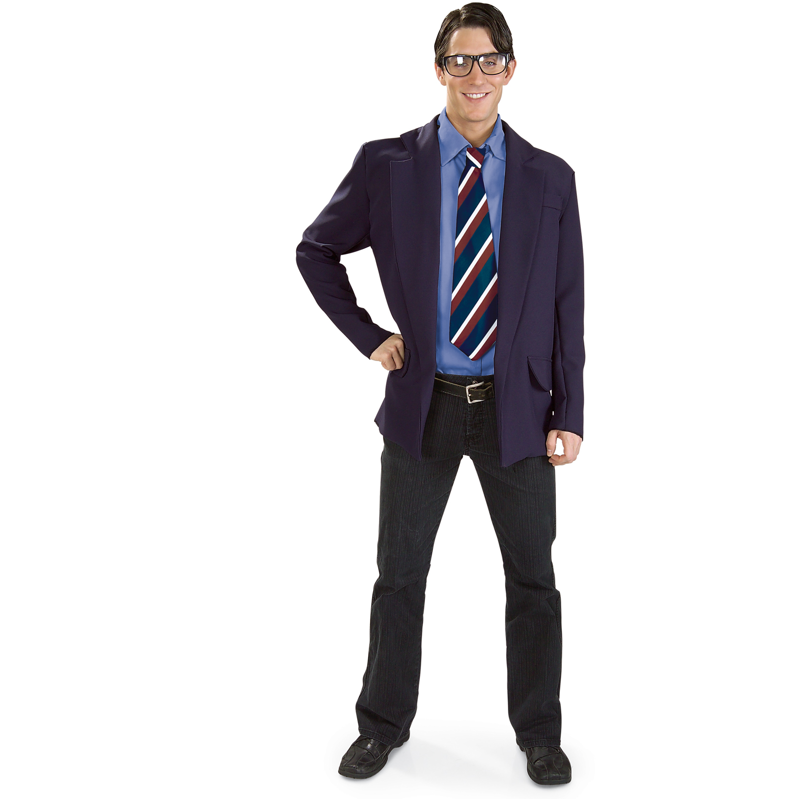 Rubie's Costume Co Men's Reversible Clark Kent/Superman Adult - Blue - Standard One-Size for Valentines Day