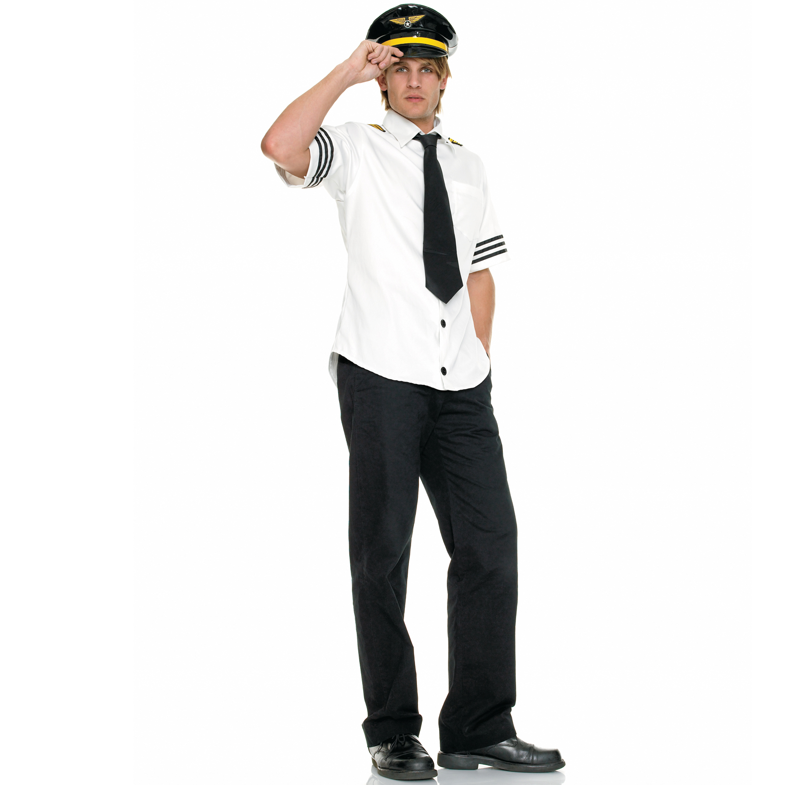 Leg Avenue Men's Airline Pilot Adult Costume Male - Medium/Large