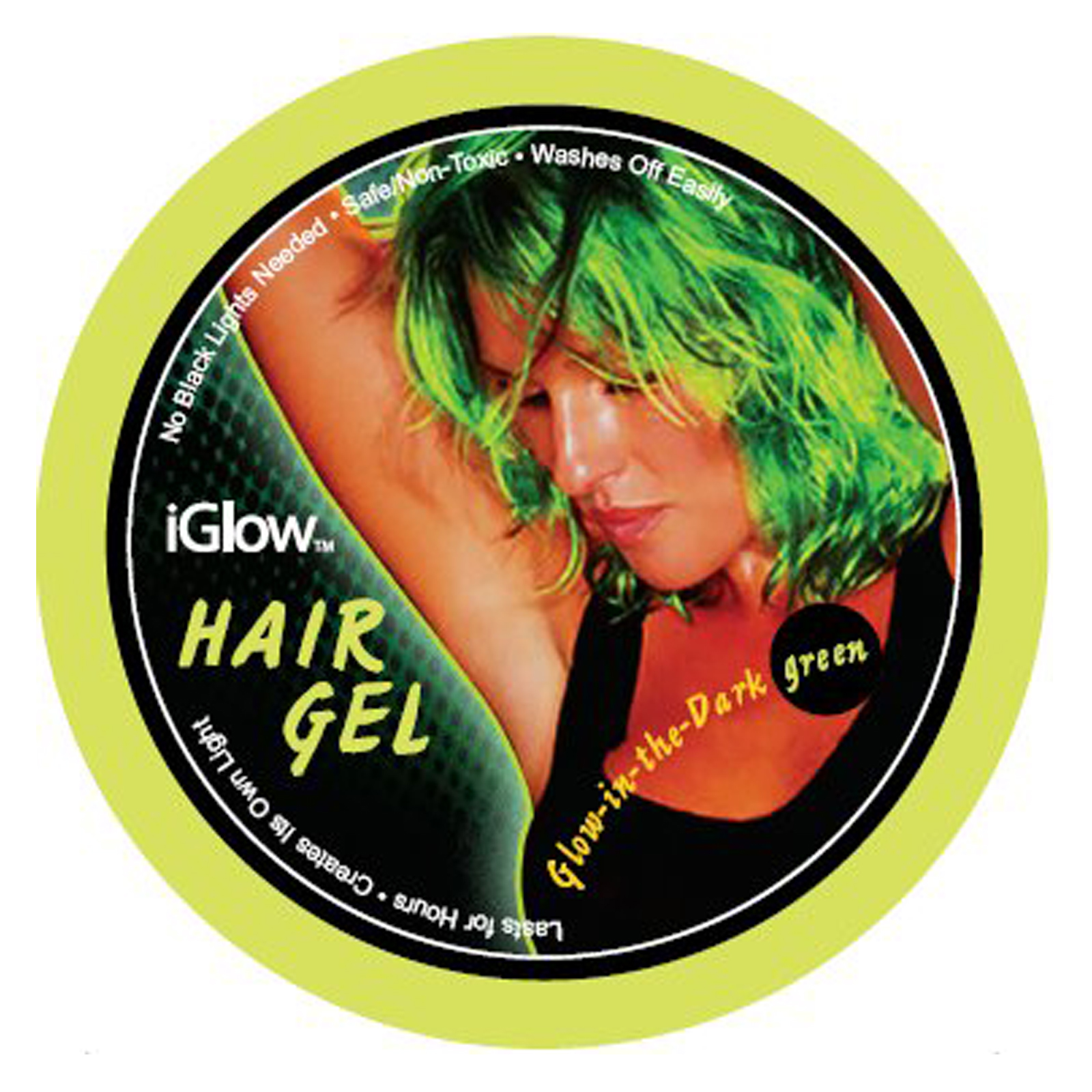 Windy City Novelties Inc Women's iGlow Hair Gel - Yellow