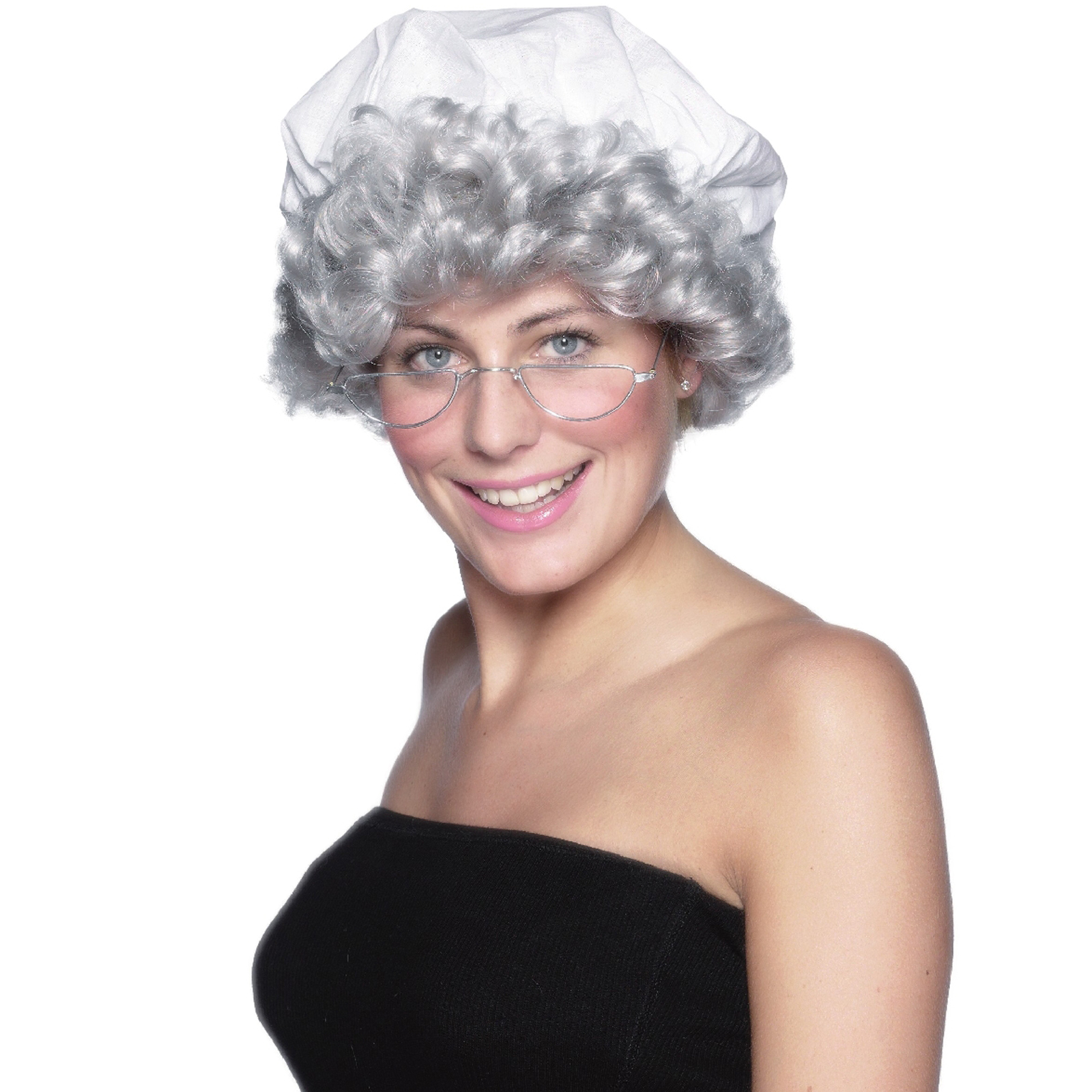 Smiffy's USA Women's Betsy Ross Wig and Mop Cap - One-Size