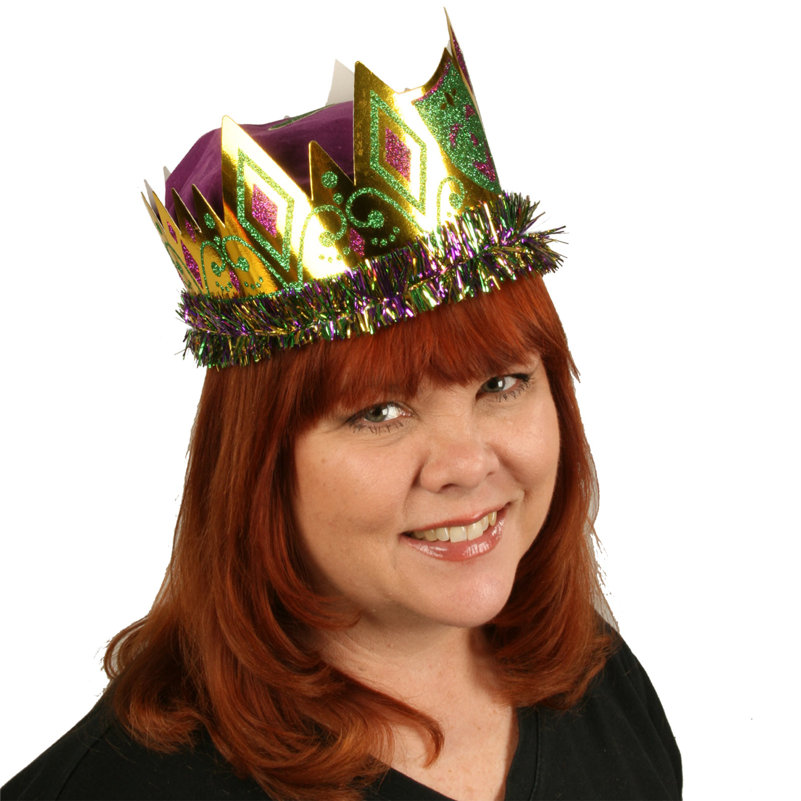 Forum Novelties Inc Women's Mardi Gras Paper Queen Crown