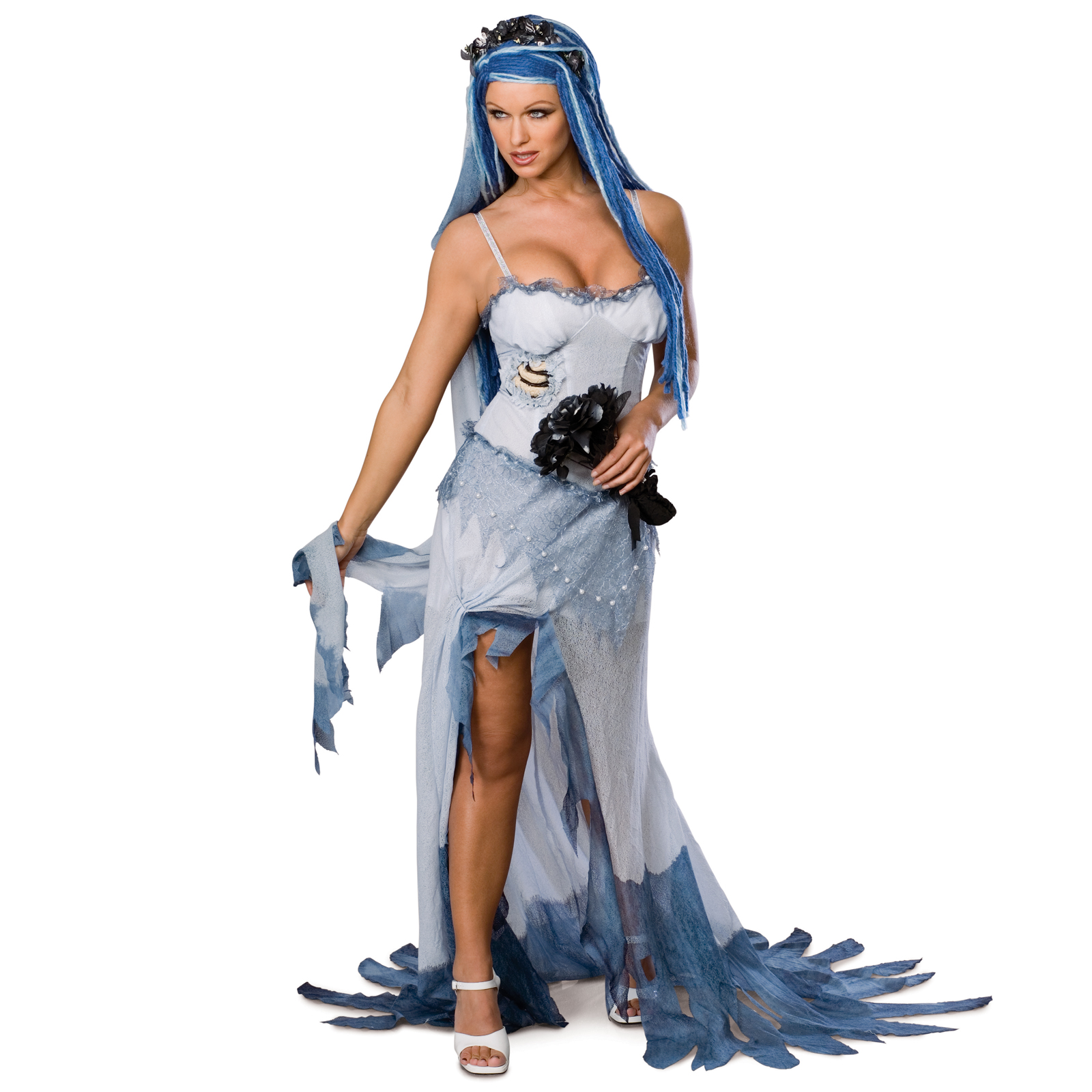 Rubie's Costume Co Women's Corpse Bride Sexy Adult Costume - Blue - Medium