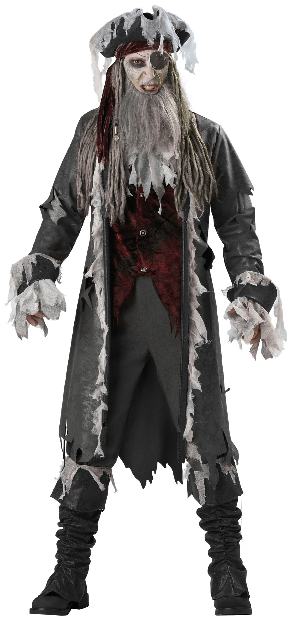 In Character Costumes Men's Pirate Ghost Elite Collection Adult Costume - Large