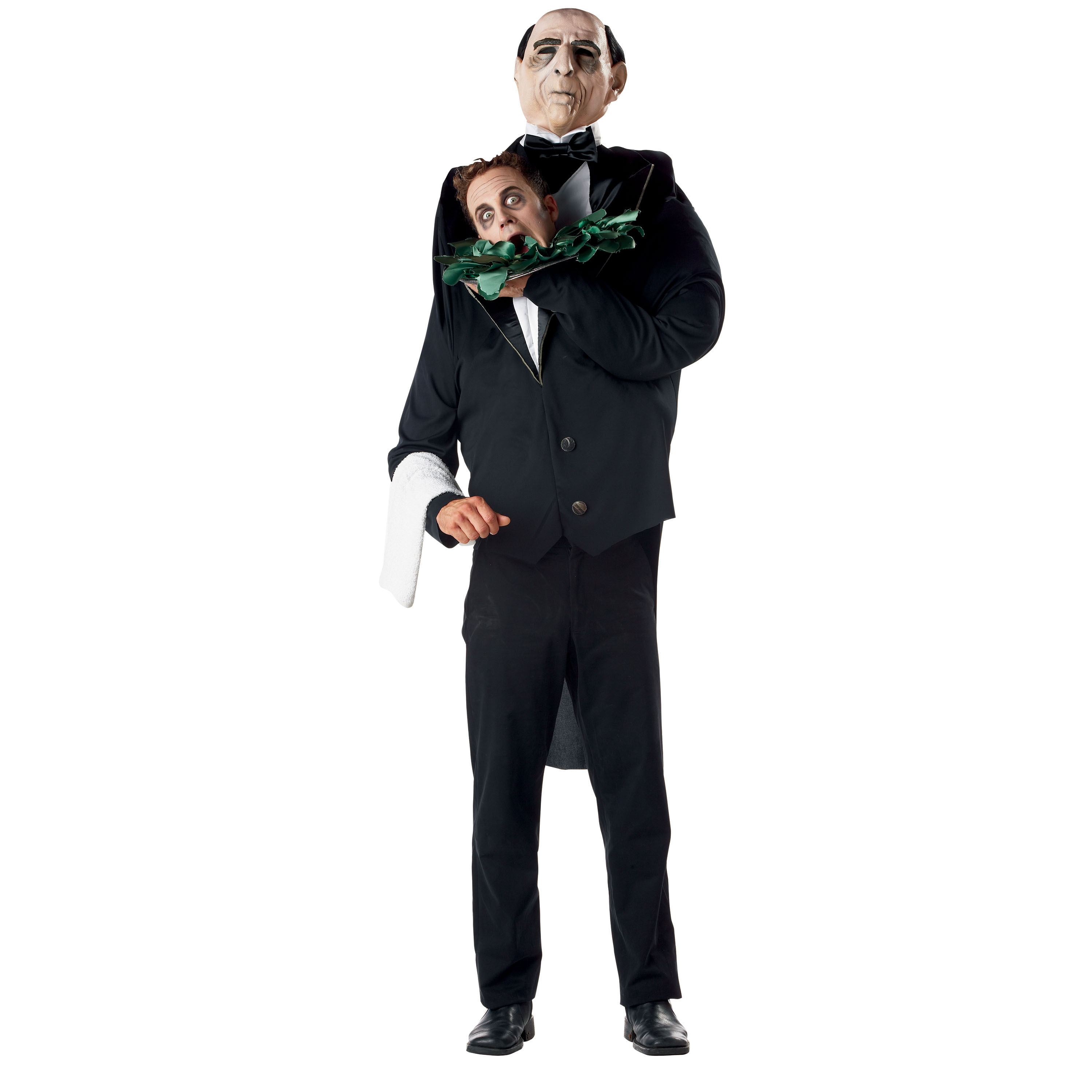 Mario Chiodo Men's Haunted Hotel-Head Holders-Butler Adult Costume - Standard One-Size