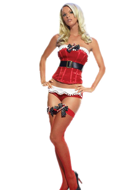 Leg Avenue Women's Naughty and Nice Bustier Set Adult - Large for Valentines Day