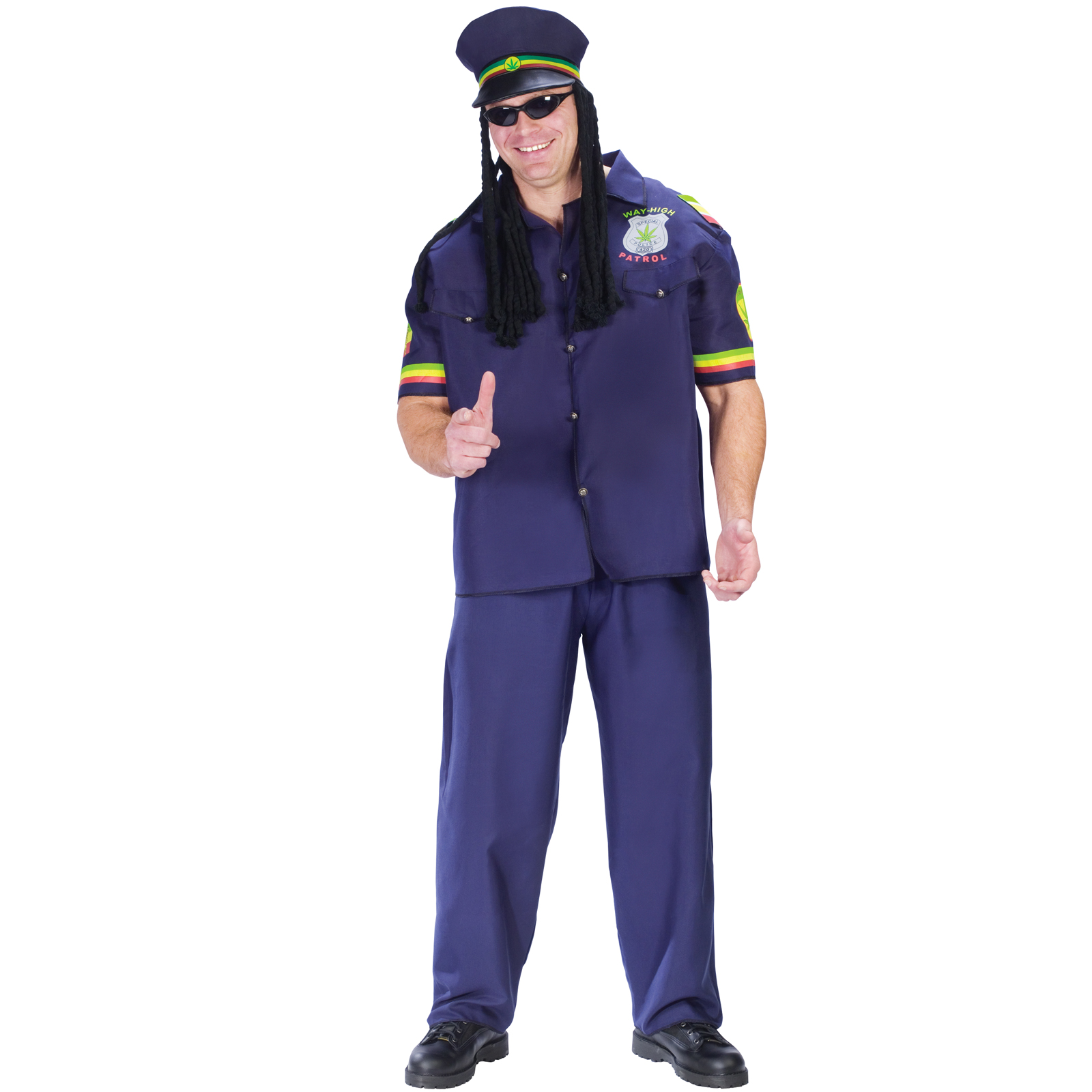 Fun World Men's Way High Patrolman Adult Costume - One-Size