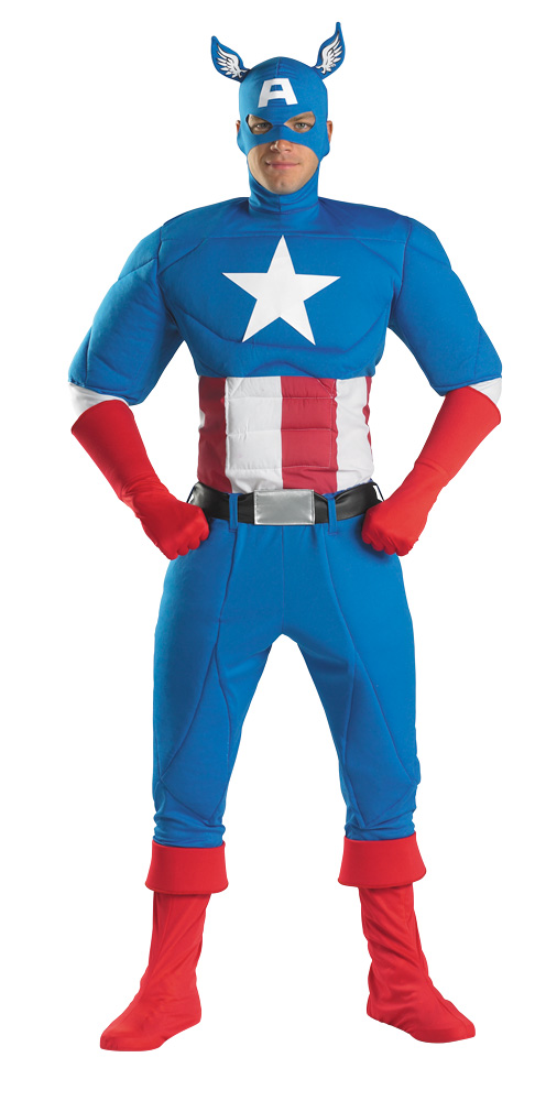Disguise Inc Men's Captain America Super Deluxe Adult Costume - Adult Standard