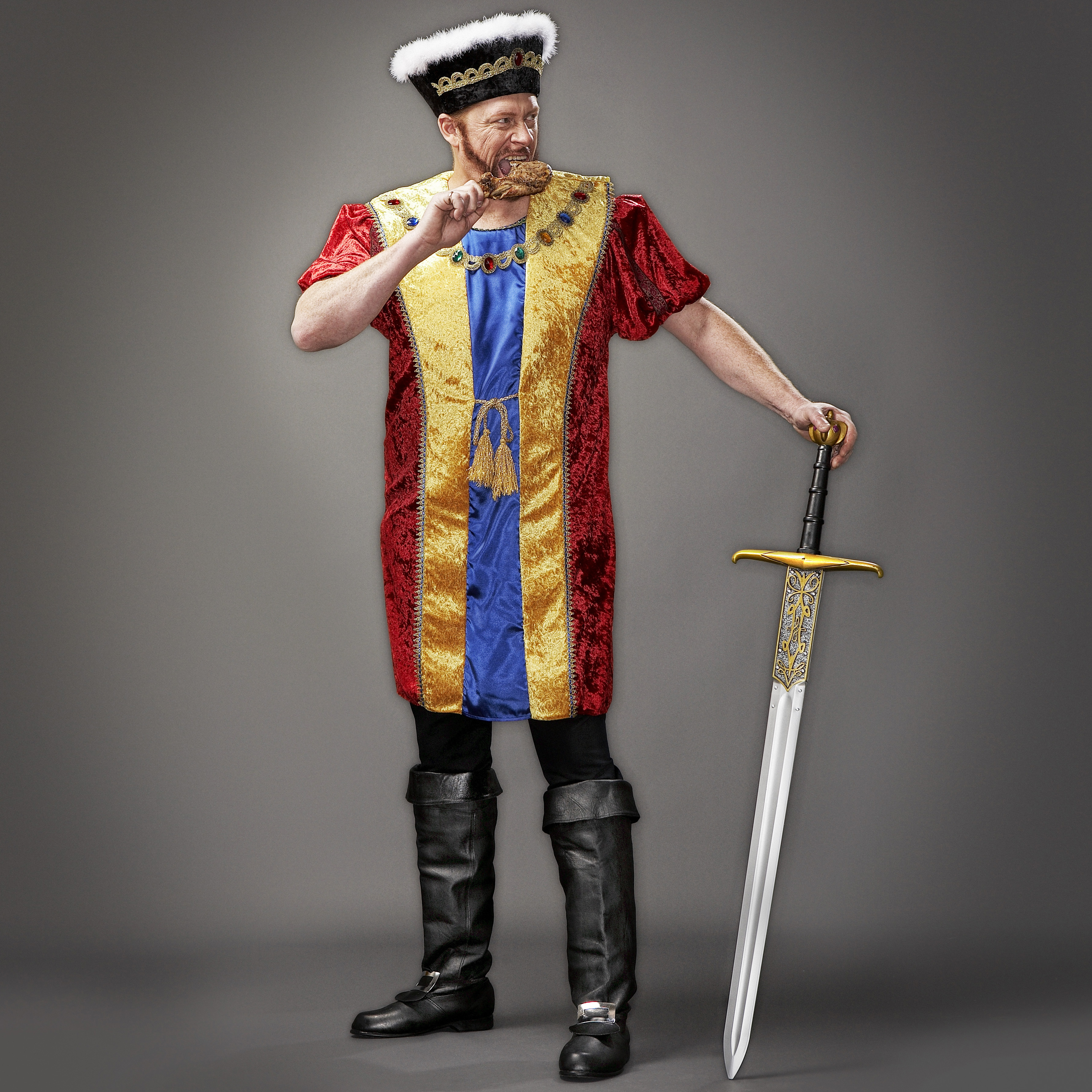 AMC Men's King Henry VIII Plus Adult Costume - Plus (52-56)