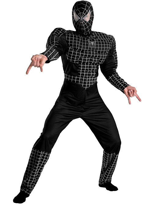 Disguise Inc Men's Black Spider-Man Teen/Adult Costume - 38-40