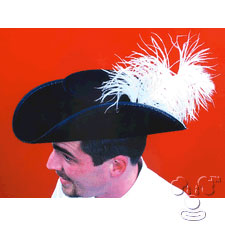 Franco-American Novelty Co Women's Muskateer/Cavalier Hat