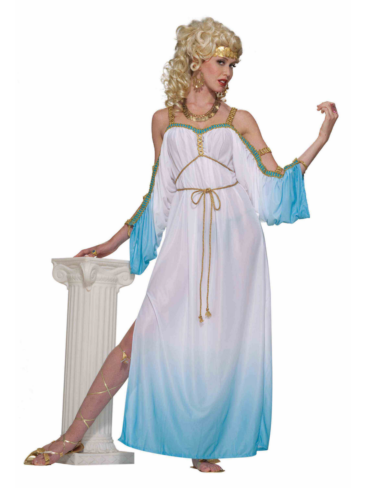 Forum Novelties Inc Women's Grecian Gorgeous Goddess Adult Costume - White - One Size Fits Most Adults