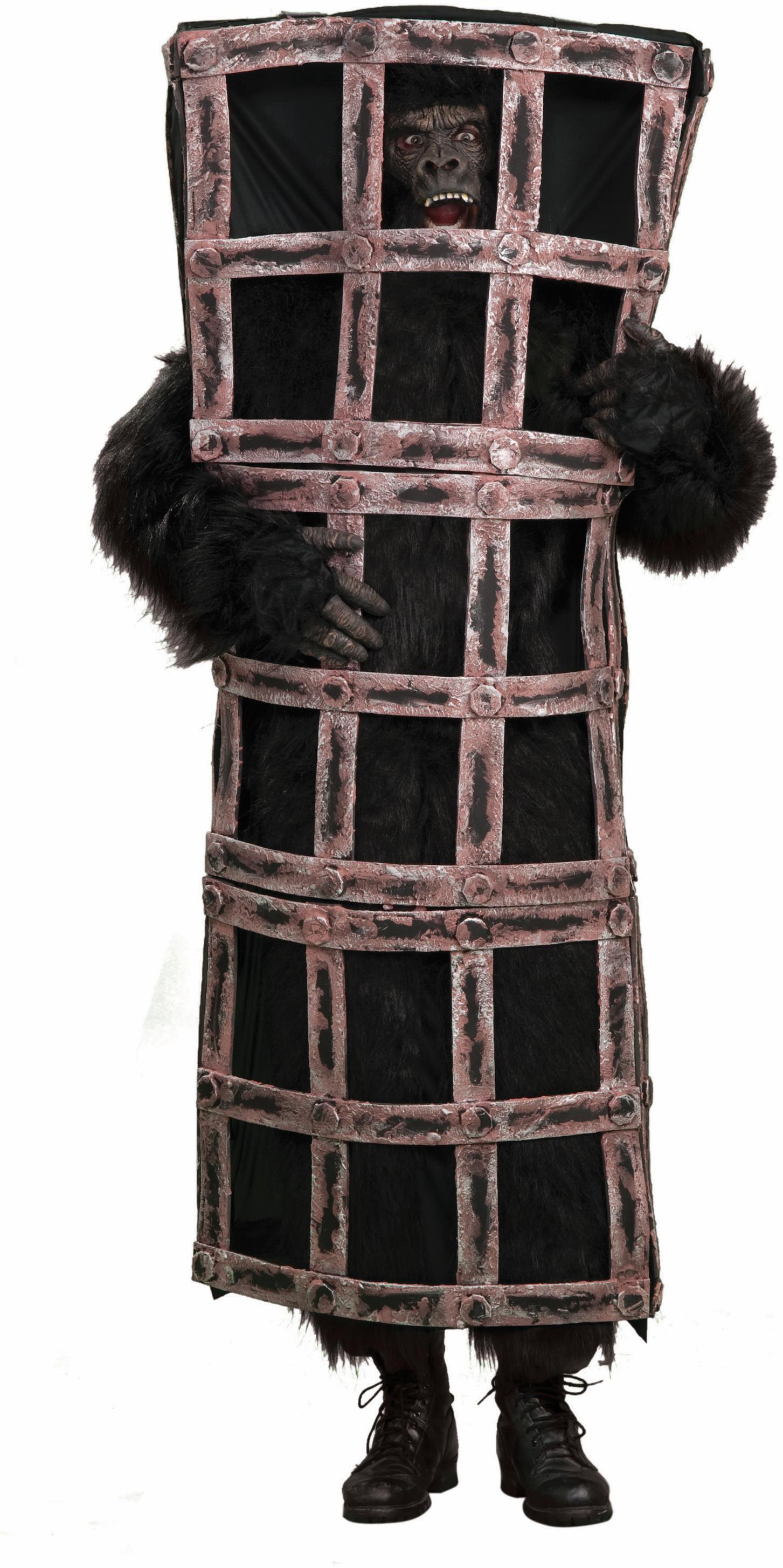 Forum Novelties Inc Men's Gorilla In Cage Adult Costume - Black - One Size Fits Most Adults