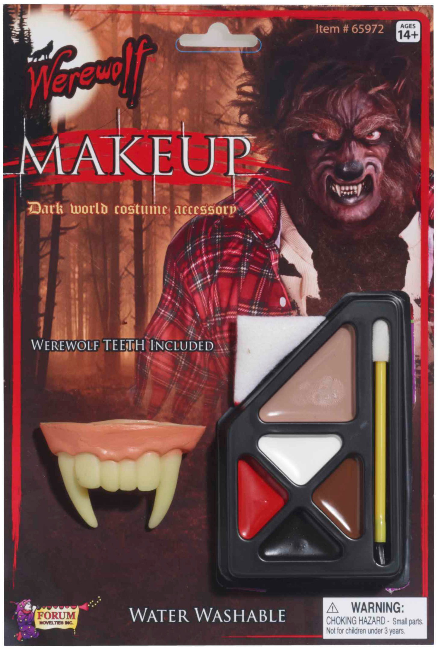 Forum Novelties Inc Women's Werewolf Makeup Kit - Brown - One-Size