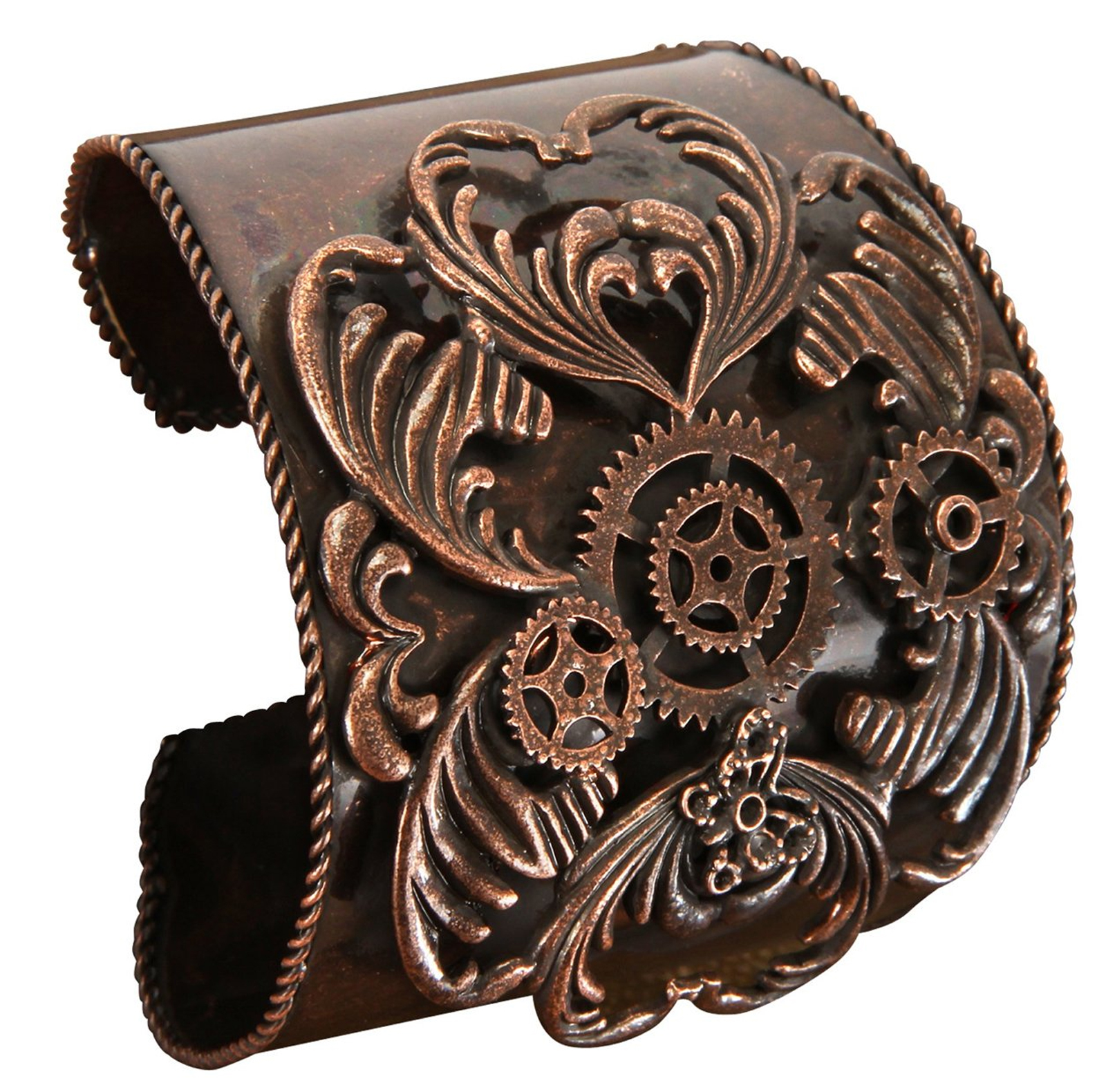 Elope Women's Steampunk Antique Copper Bracelet Adult - Brown - One-Size