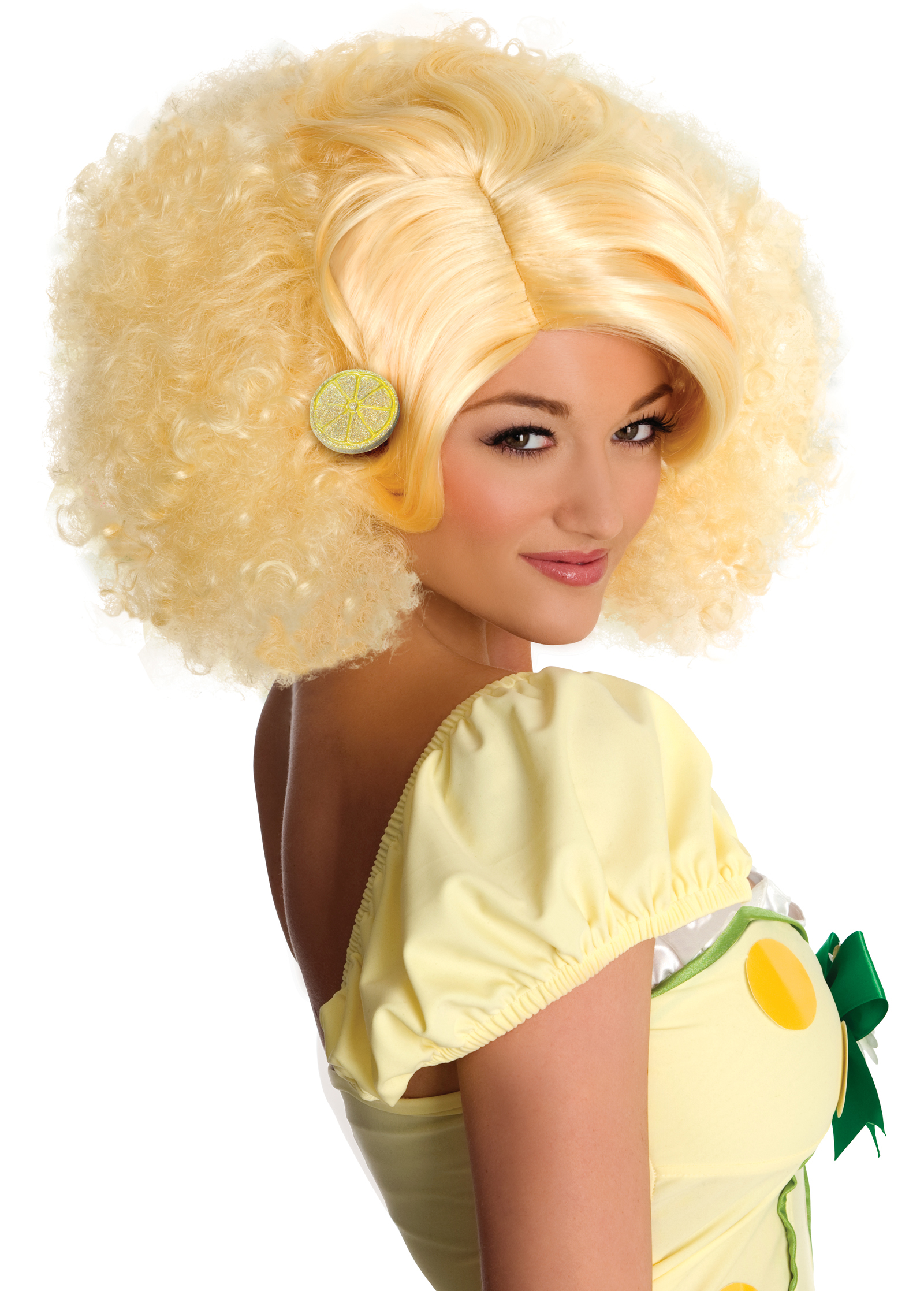 Rubie's Costume Co Women's Strawberry Shortcake - Deluxe Lemon Meringue Wig (Adult) - Yellow - One-Size