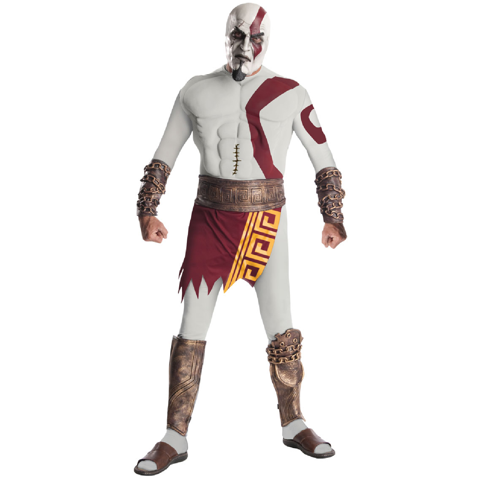 Rubie's Costume Co Men's God Of War - Kratos Adult Costume - Gray - One-Size (Standard)