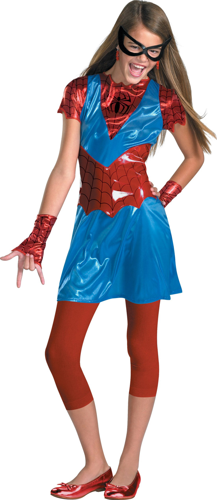 Disguise Inc Women's Spider-Girl Child Costume - Red/Blue - 7-9