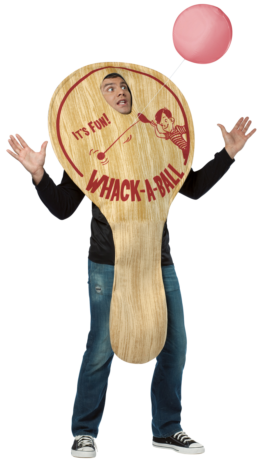 Rasta Imposta Men's Paddle Ball Adult Costume - Beige - One-Size (Standard)