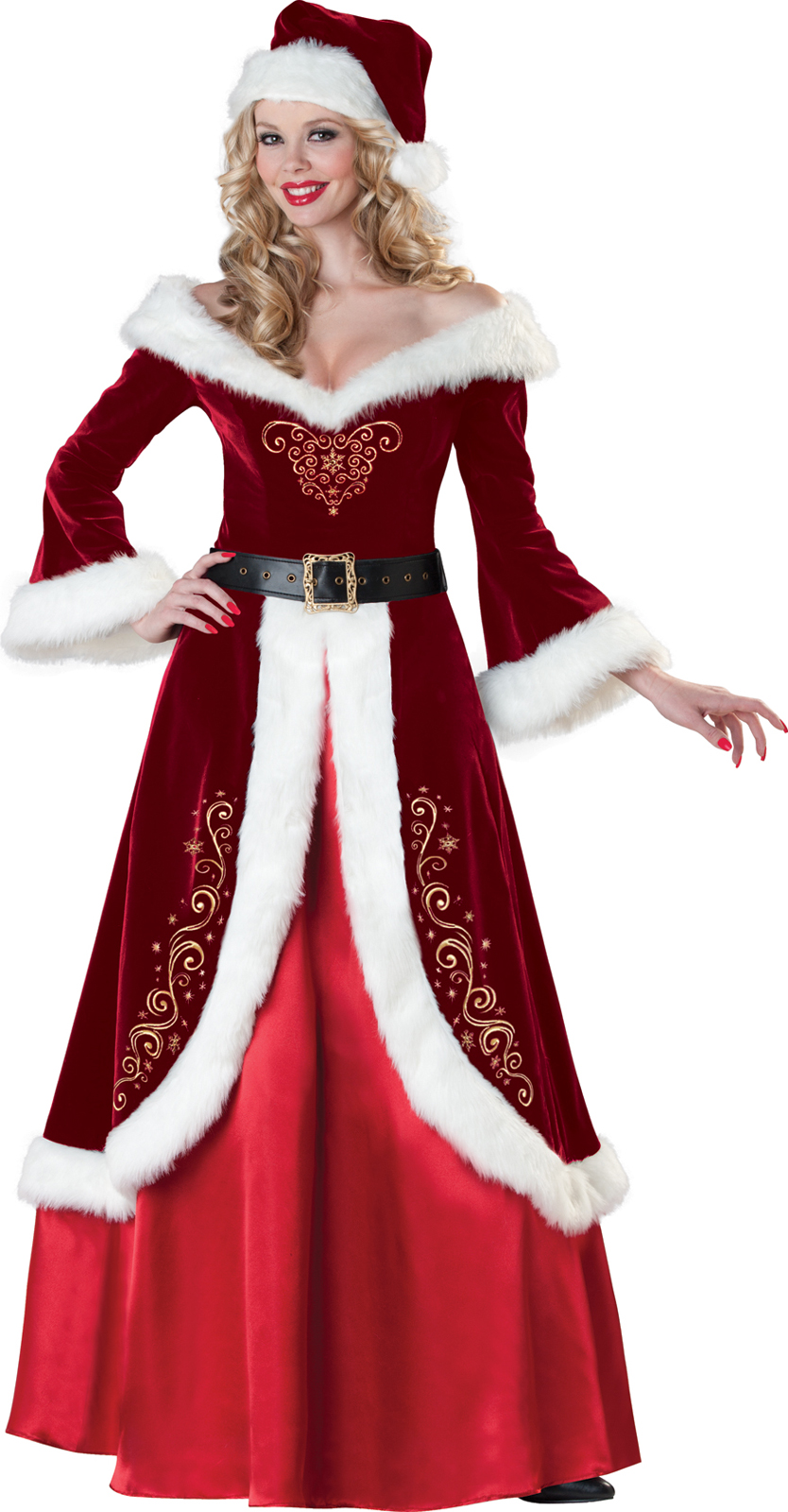 In Character Costumes Women's Mrs. St. Nick Adult Costume - Red - Large