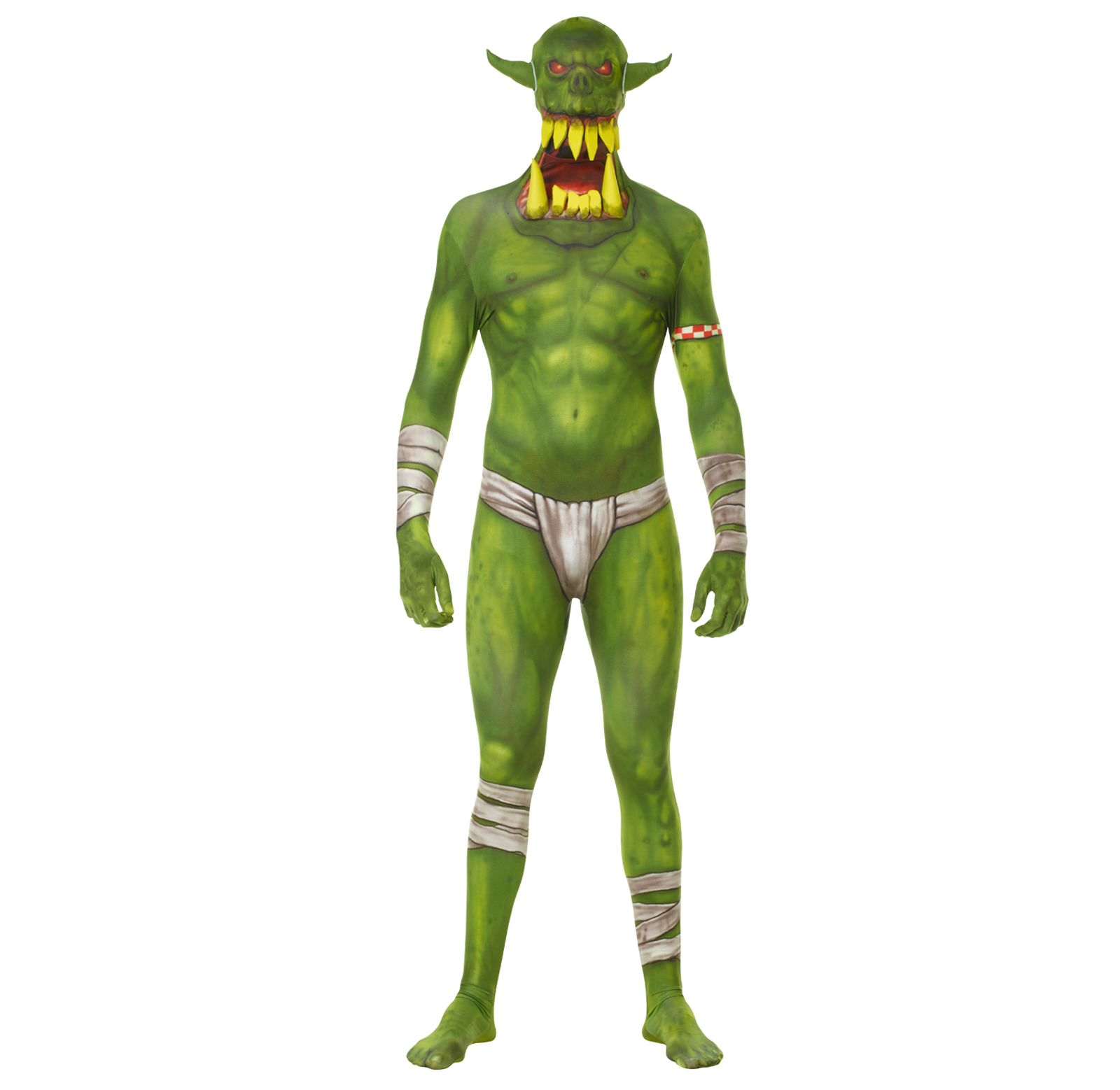 AFG Media Ltd Men's Monster Collection Green Orc Adult Costume - Green - Large