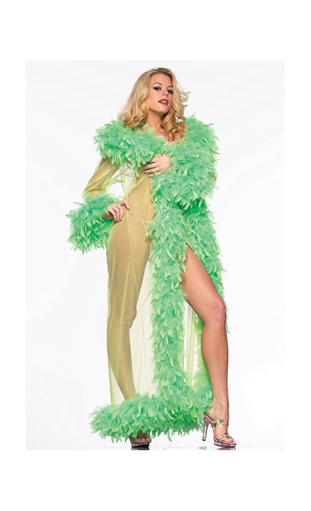 Be wicked Women's Exotic Feathers - Green - O/S