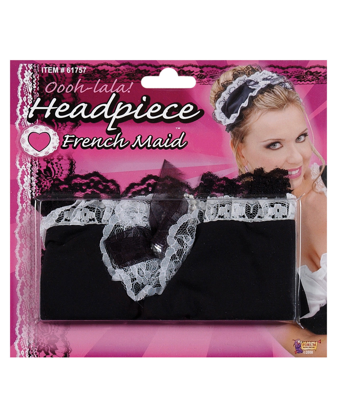 Forum Novelties Inc Women's French maid headpiece - One Size for Valentines Day