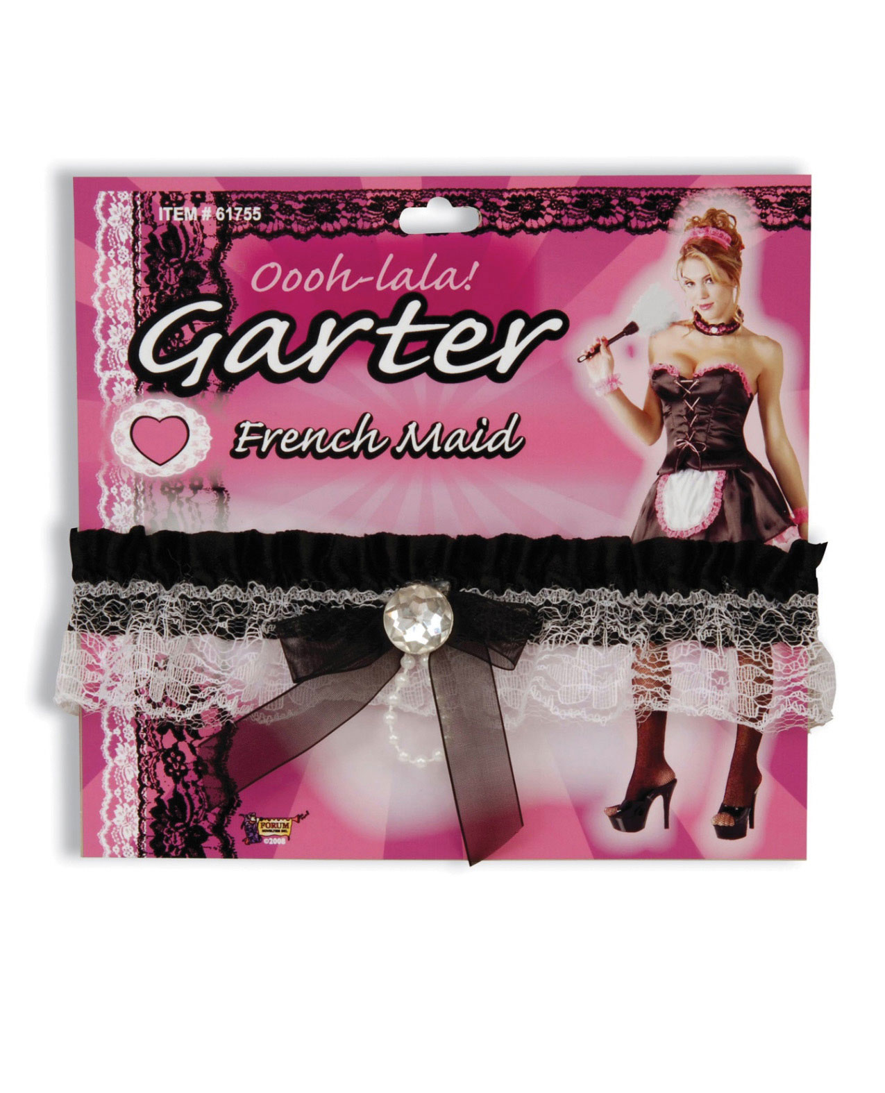 Forum Novelties Inc Women's French maid garter - One Size