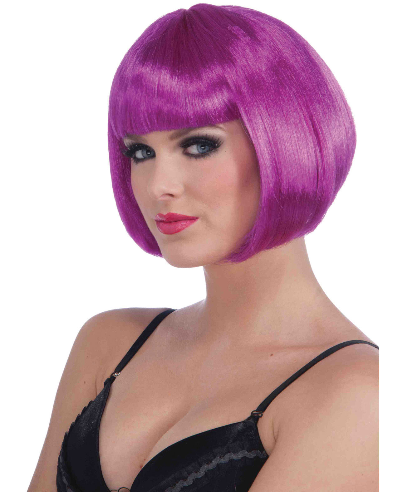 Forum Novelties Inc Women's Neon Bob Purple Wig - One Size