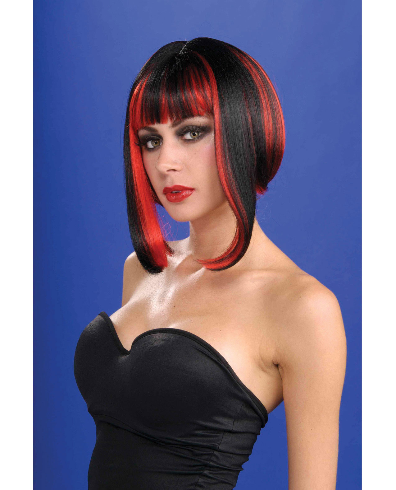 Forum Novelties Inc Women's Vixen Wig - Black with Red Streaks - One Size