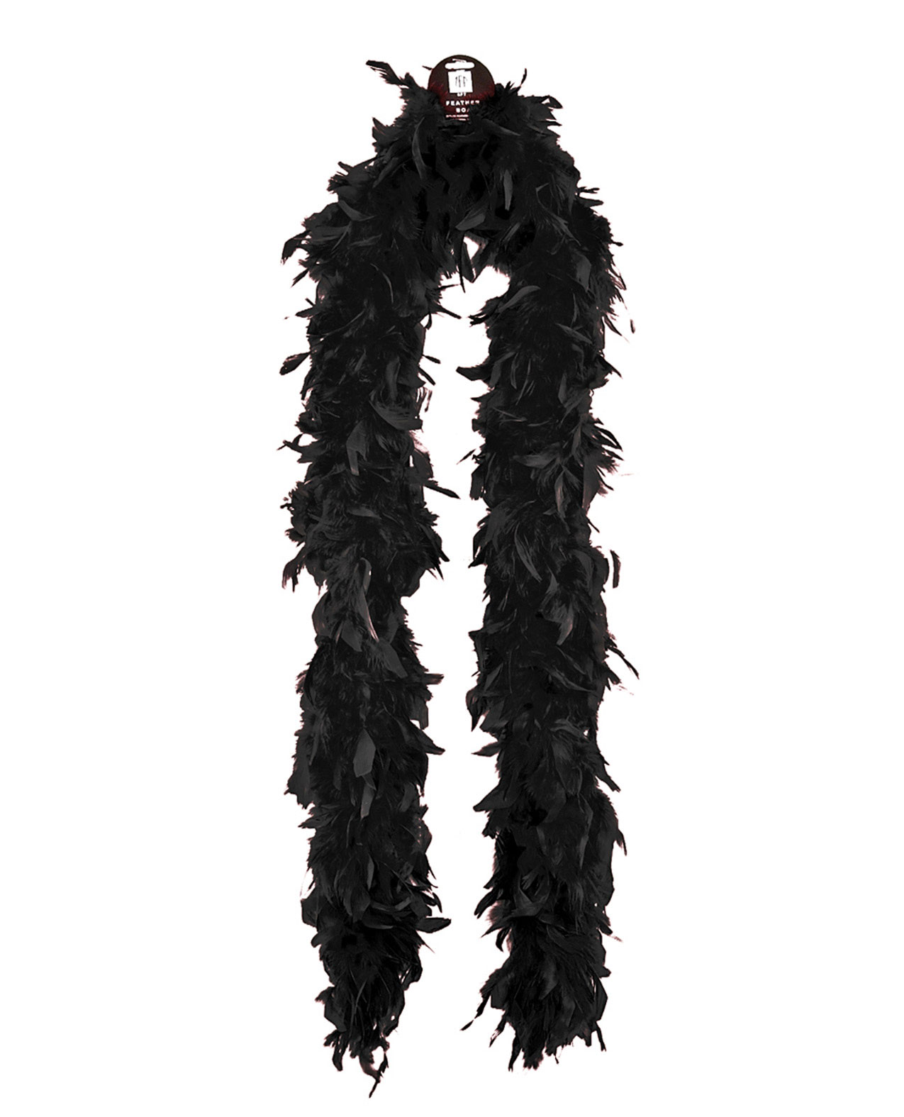 Zucker feather products Men's Medium weight feather boa - black - One Size