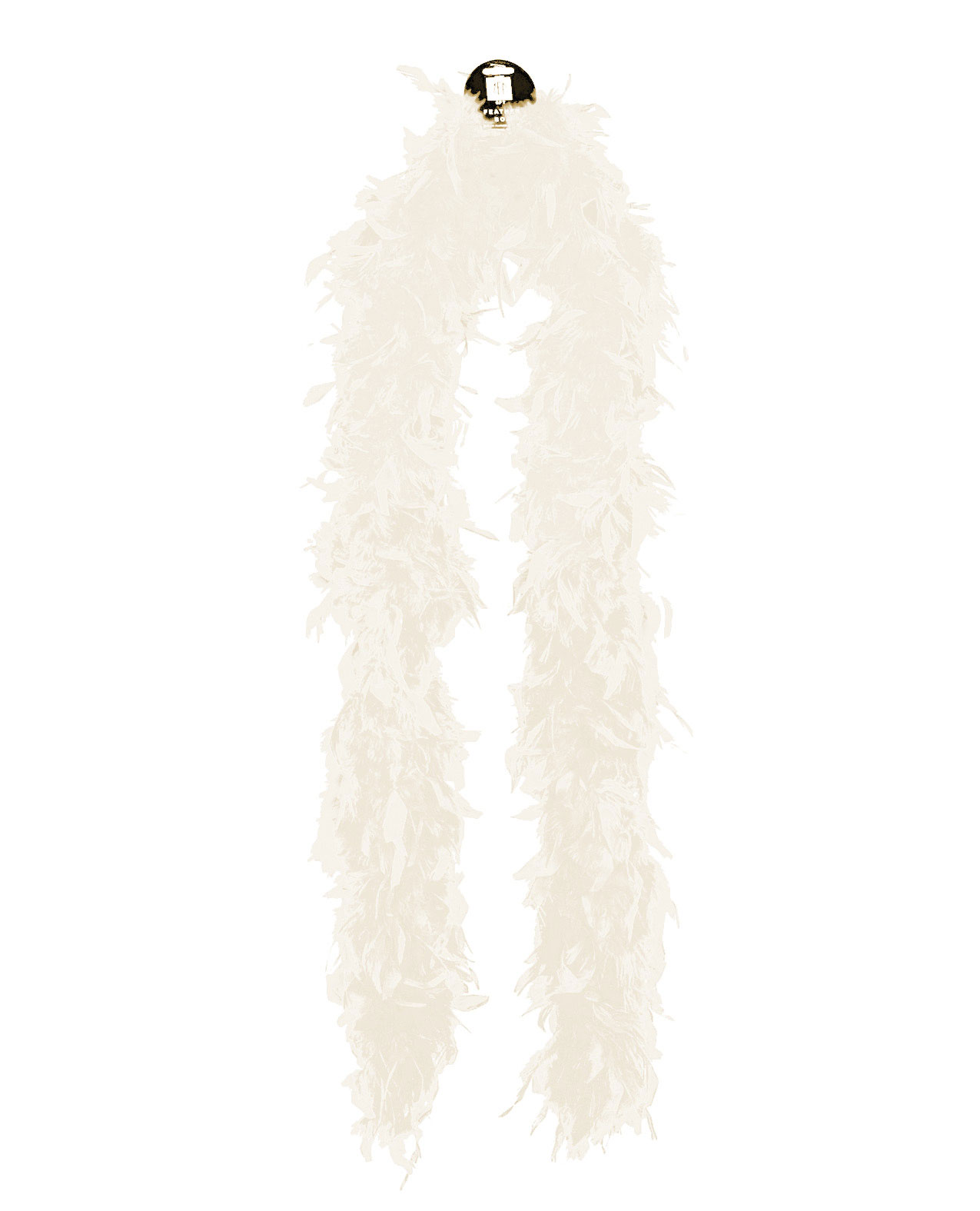 Zucker feather products Men's Heavy weight chandelle boa - white - One Size