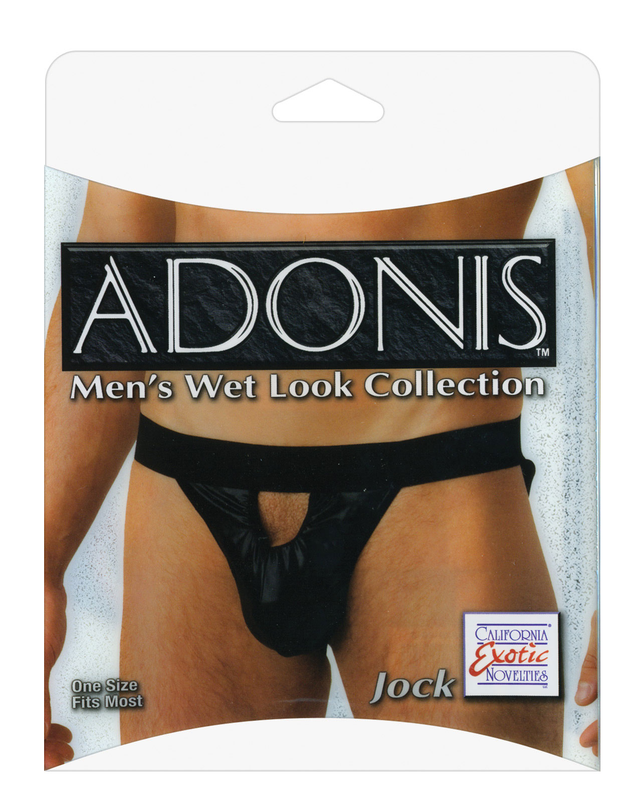 California exotic novelties Men's Adonis mens wet look jock - One Size