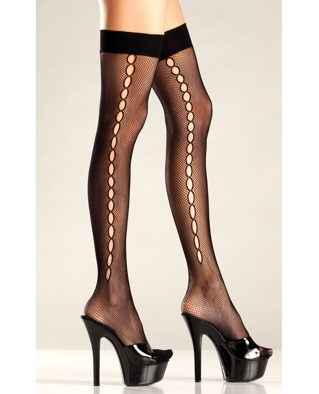 Be wicked Women's Crochet Net Thigh High - One Size