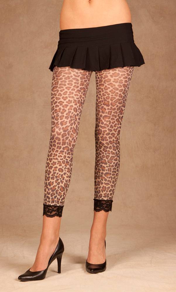Elegant Moments Women's Leopard print leggings - LEOPARD - One Size