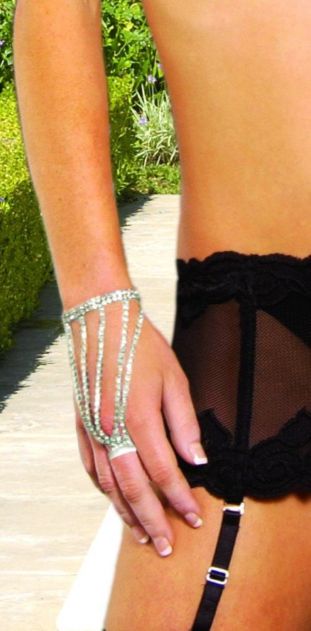Elegant Moments Women's Rhinestone slave bracelet - RHINESTONE - One Size
