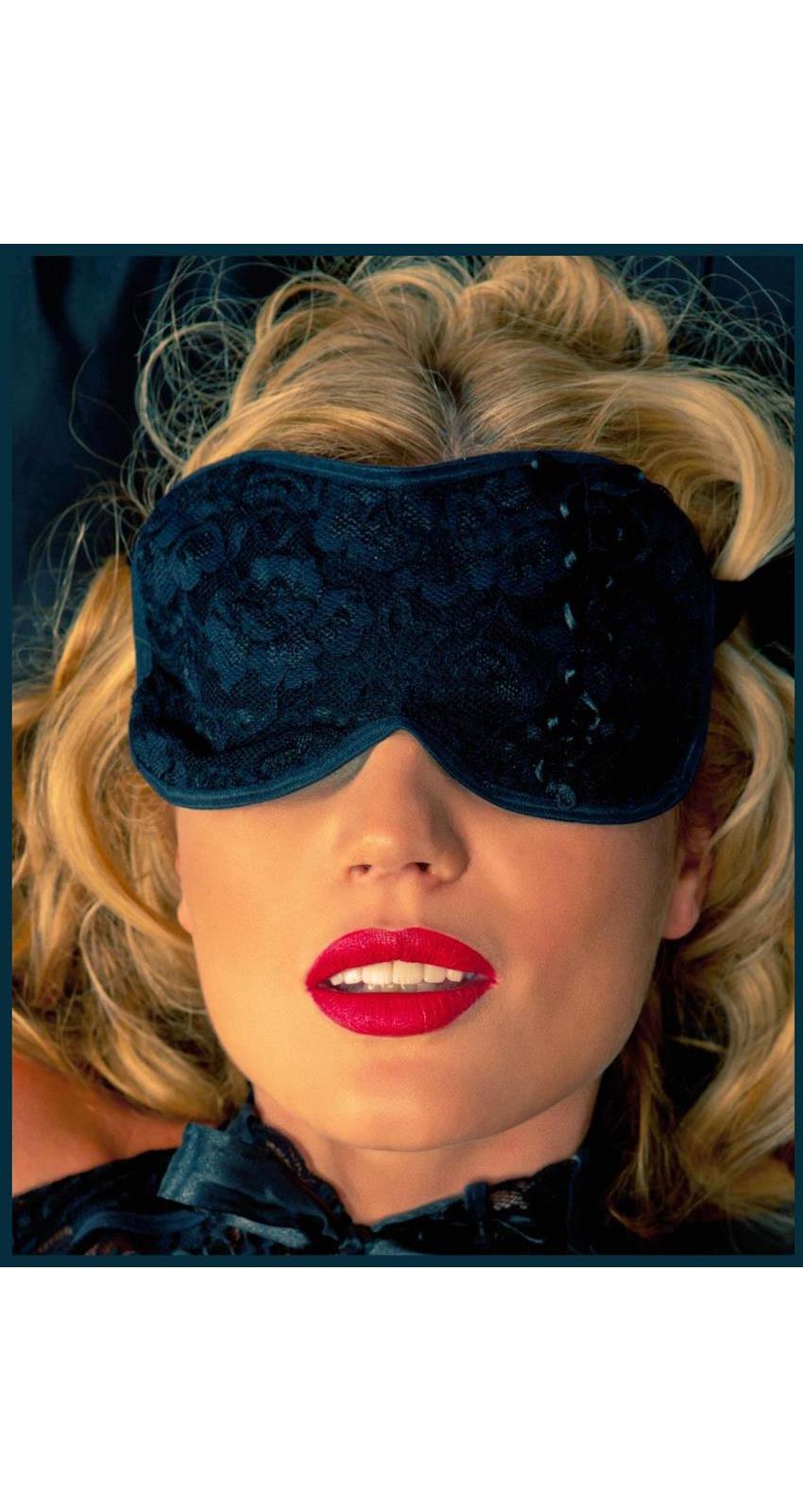 Fearless and Fun (FAF) Women's Black Lace Sleep Mask - Black - One size