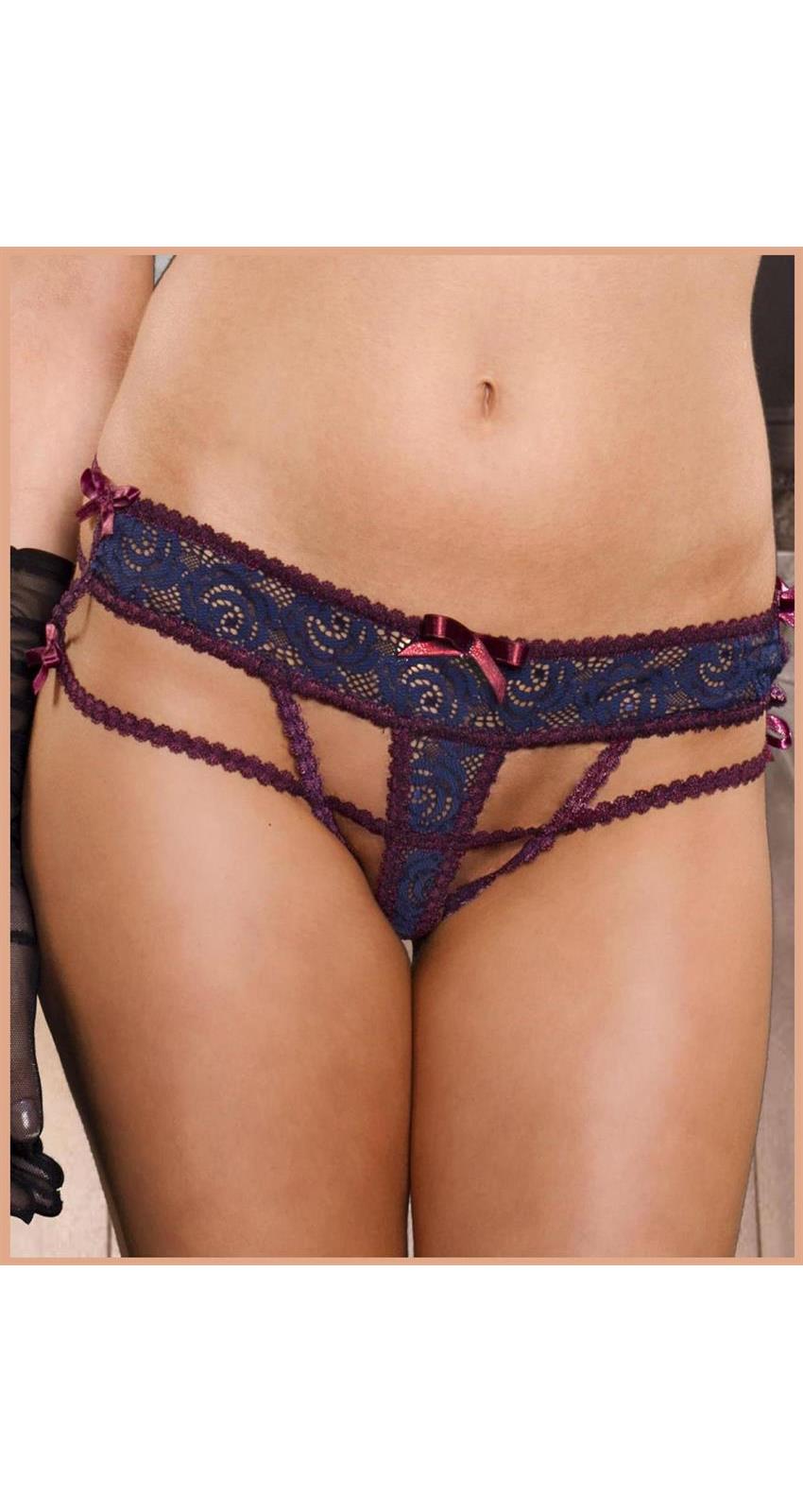 Fearless and Fun (FAF) Women's Victorian G-String CONSTANCE - AS SHOWN - One size
