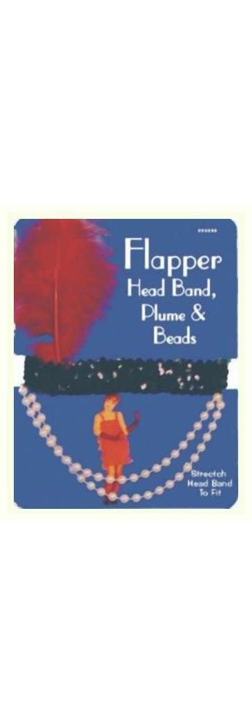 Seasons Best Halloween Llc Women's Flapper Red Feather Headpiece - Standard