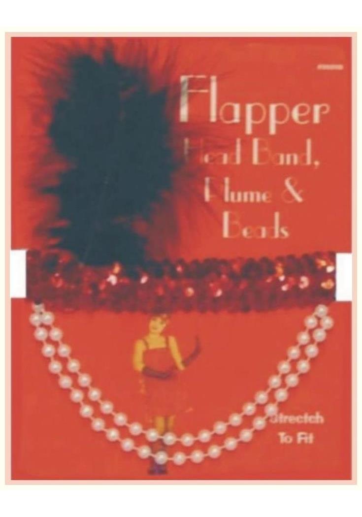 Seasons Best Halloween Llc Women's Flapper Black Feather Headpiece - Standard
