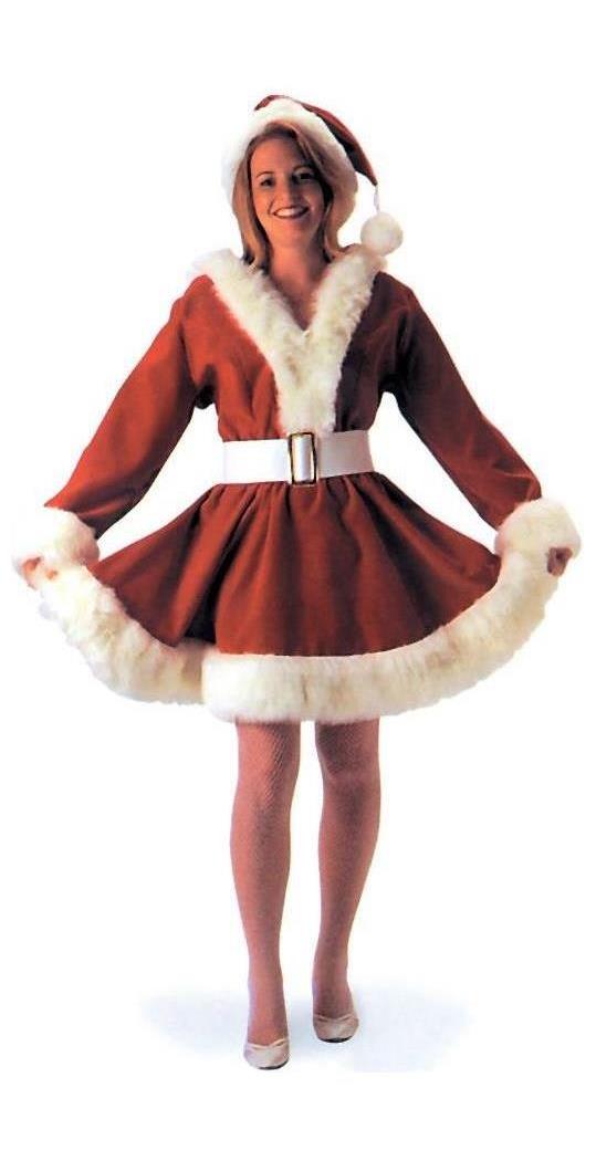 Halco Women's Santa’s Helper Corduroy Costume - 12-14