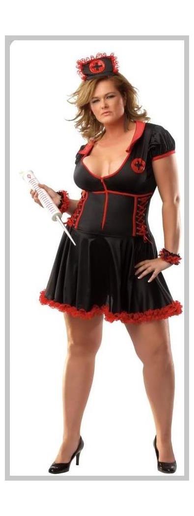 Coquette Women's Plus Size Darque Nurse Costume - Standard