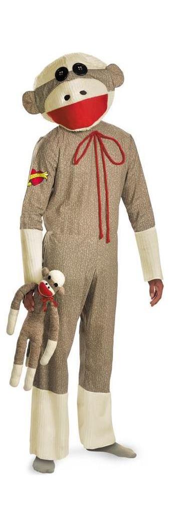 Disguise Inc Sock Monkey Costume Adult 42-46 - Standard