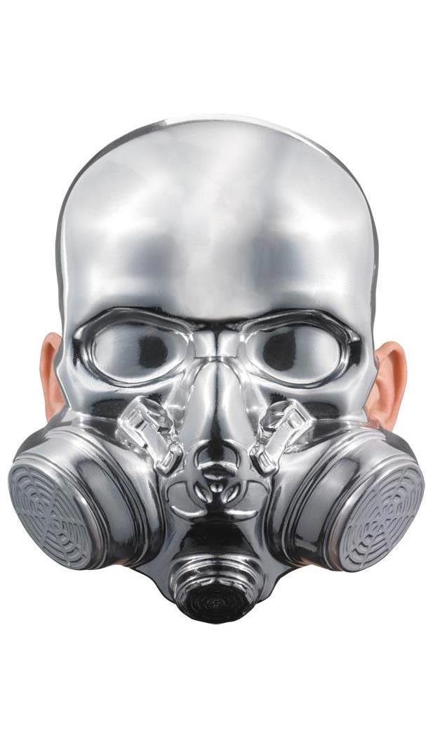 Disguise Inc Bio-Hazard Chrome Mask - Standard