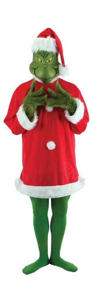 Elope Men's Grinch Deluxe Christmas Costume - Standard