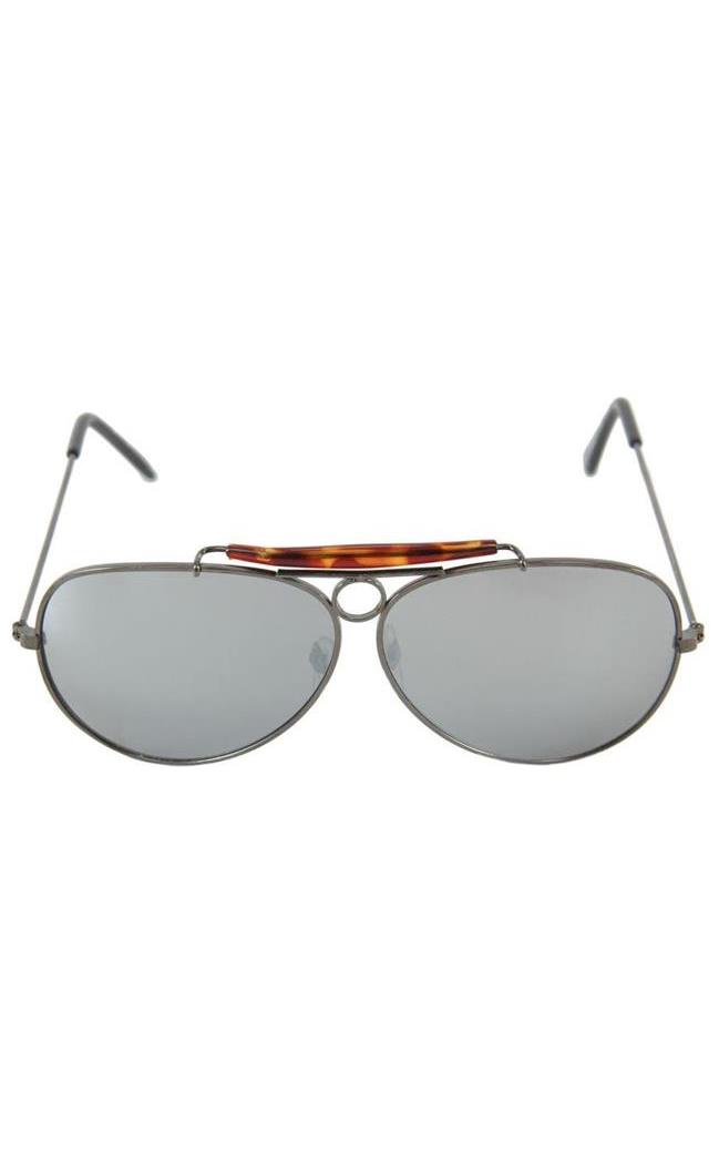 Elope Men's Classic Glasses Aviator Gunmetal Mirror - Standard