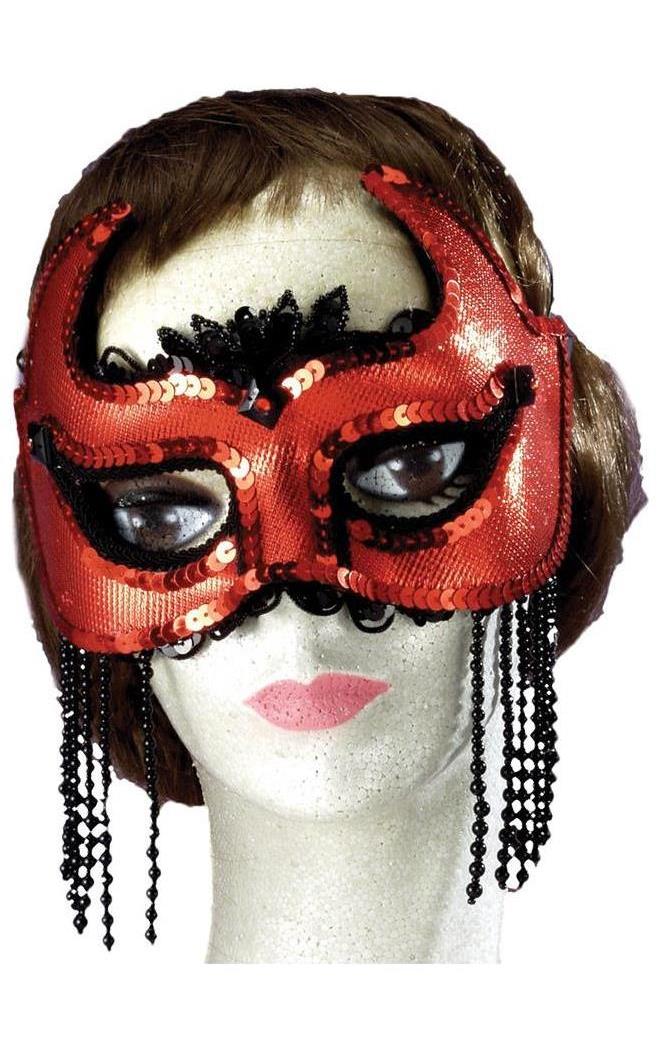 Forum Novelties Inc Women's She Devil Half Mask - Standard for Mardi Gras